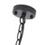 Alexander 3 Light Black Candle Drum Glass Pendant-3