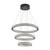 Anillo Black Ring 3CCT LED Three-Tiered Pendant Chandelier-2