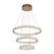 Anillo Gold Ring 3CCT LED Three-Tiered Pendant Chandelier-3