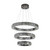 Armadale Three-Tiered Gunmetal Rings 3CCT LED Chandelier-4