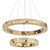 Armadale Two-Tiered Golden Rings 3CCT LED Chandelier