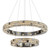 Armadale Two-Tiered Gunmetal Rings 3CCT LED Chandelier