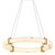 Carrara Resin Halo Dimmable 3CCT LED Pendant - Gold