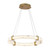 Carrara Resin Halo Dimmable 3CCT LED Pendant - Gold-2