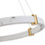 Carrara Resin Halo Dimmable 3CCT LED Pendant - Gold-6