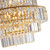 Chloe 12 Light Tiered Clear Glass Crystal Gold Chandelier-3