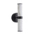 Ella IP54 Twin Light Black LED Resin Wall Lamp-2