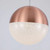 Eun Polished Copper Tricolour LED Solo Pendant-3
