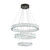 Florence Three-Tiered Gunmetal Crystal 3CCT LED Pendant-3