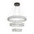 Florence Three-Tiered Gunmetal Crystal 3CCT LED Pendant-4