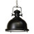 Gaia Black Dome Industrial Pendant Light