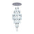 Genevieve 37 Light Gunmetal Crystal 3CCT LED Chandelier-2