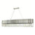 Gerard 14 Light Chrome Elongated Oval Crystal Pendant