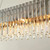 Gerard 14 Light Chrome Elongated Oval Crystal Pendant-2