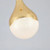 Giin Polished Gold Teardrop 3CCT LED Pendant-3