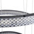 Hailo Six Ring Black 3CCT LED Cluster Chandelier-5