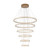 Hailo Six Ring Gold 3CCT LED Cluster Chandelier-2