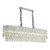 King 12 Light Clear Crystal Oval Chrome Chandelier