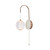 Lamieatan Polished Gold LED Wall Light with Pull Cord