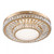 Melinda Round 3CCT LED Crystal Ceiling Light - Gold