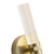Mila Twin Light IP54 LED Wall Light - Satin Brass-3