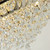 Mosti Hollywood Glam Crystal Ceiling Light - Black-2