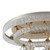 Myra Floral Crystal Tiered Ring Ceiling Light - Gold-5