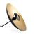 Nebu Black Gold Wide Dome Metal Pendant-2