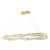 Petra Sinuous Oval 3CCT LED Pendant - Satin Brass