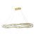 Petra Sinuous Oval 3CCT LED Pendant - Satin Brass-1