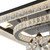 Priya Floral Crystal Tiered Rectangle Ceiling Light - Gunmetal-4