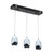 Tear 3 Light Black 3CCT LED Linear Cluster Pendant-1