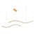 Wave Duo Light Clear Crystal Gold 3CCT LED Pendant-2