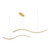 Wave Duo Light Clear Crystal Gold 3CCT LED Pendant-4