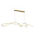 Livia Abstract Contemporary 3CCT LED Pendant - Matt Gold