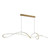 Livia Abstract Contemporary 3CCT LED Pendant - Matt Gold-4