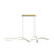 Livia Abstract Contemporary 3CCT LED Pendant - Matt Gold-5