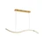 Wave Clear Crystal Gold 3CCT LED Pendant Light-6