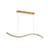 Wave Clear Crystal Gold 3CCT LED Pendant Light-7