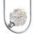 Jolie Flower Crystals Chrome Oval LED Pendant Light-3