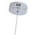 Jolie Flower Crystals Chrome Ring LED Pendant Light-5