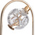 Jolie Flower Crystals Gold Oval LED Pendant Light-4
