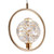 Jolie Flower Crystals Gold Ring LED Pendant Light-4