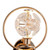 Jolie Flower Crystals Gold Ring LED Wall Light-3