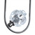 Jolie Flower Crystals Gunmetal Oval LED Pendant Light-5