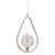Margot Flower Crystals Chrome Teardrop LED Pendant