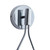 Margot Flower Crystals Chrome Teardrop LED Wall Light-8