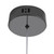 Margot Flower Crystals Gunmetal Teardrop LED Pendant-4