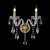 Bromley Twin Light Crystal Traditional Candle Wall Lamp-1