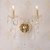 Bromley Twin Light Crystal Traditional Candle Wall Lamp-2